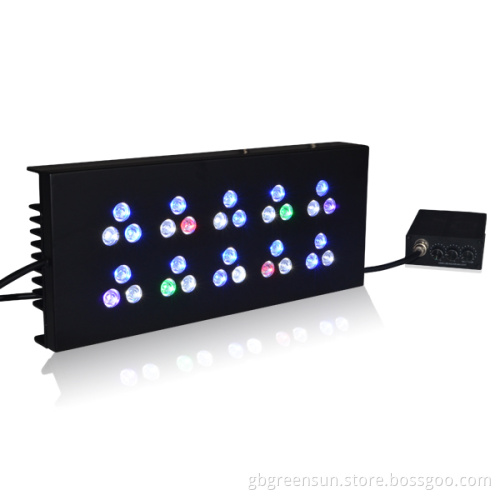 Aluminum Case+Acrylic Board, 3dimmers, External 750mA Driver, Colorful 90W Dimmable Light CREE LED Aquarium Lightings